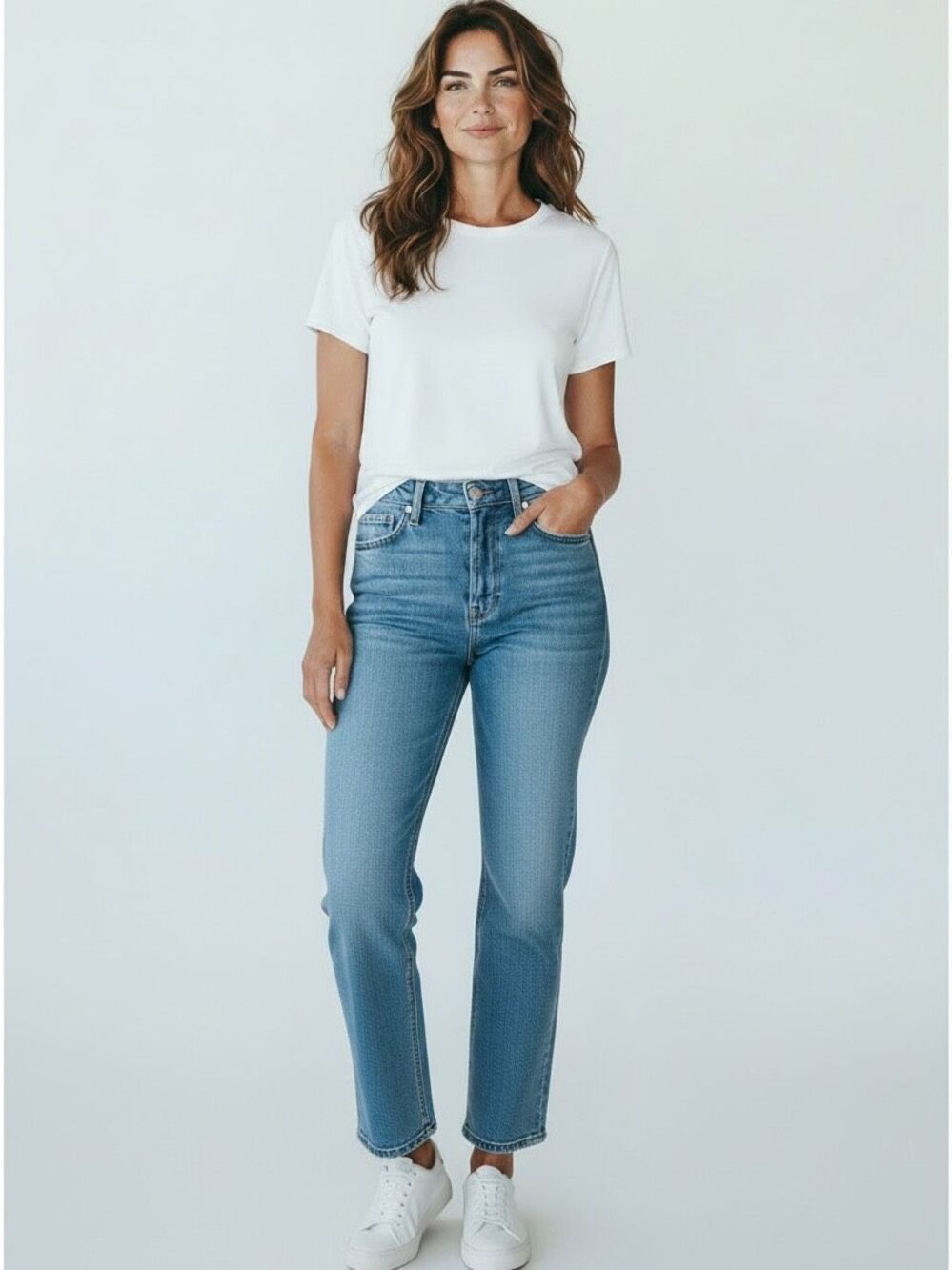 Rag and Bone Women’s Straight Leg Jeans Size 31 Gravel Light Wash